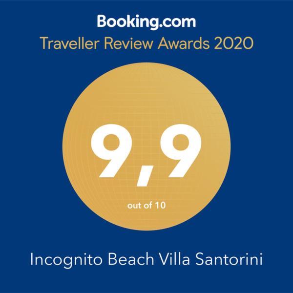 Incognito Beach Villa Santorini Kamári Dış mekan fotoğraf